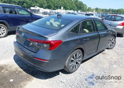 2022 Honda Civic Ex from USA, damaged, VIN JHMFE1F77NX007885